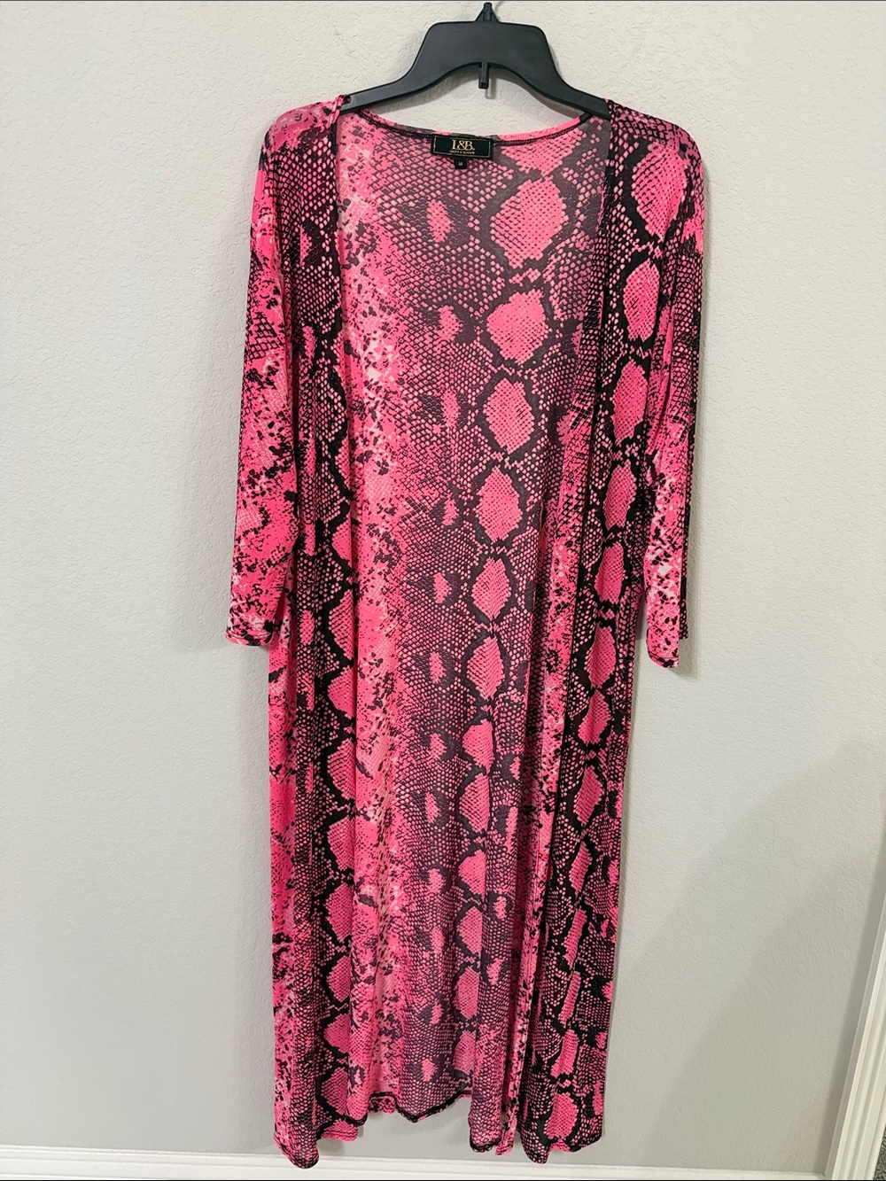 Lucky & Blessed Snake-Print Maxi Duster